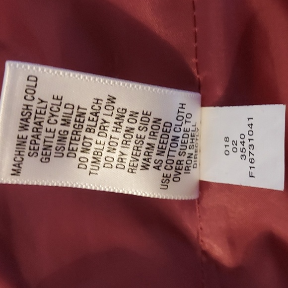 Cherokee Women's Pink Suede Fitted Jacket Buttoned Lined Y2K  Size XS - Picture 13 of 13